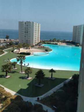 Departamento en la playa en la laguna de cristal
